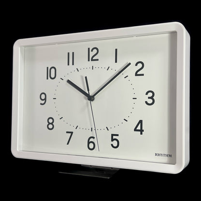 Rhythm “Tanjun” Modern Wall or Table Clock with Quiet Sweep Second Hand - 8MG815SR03