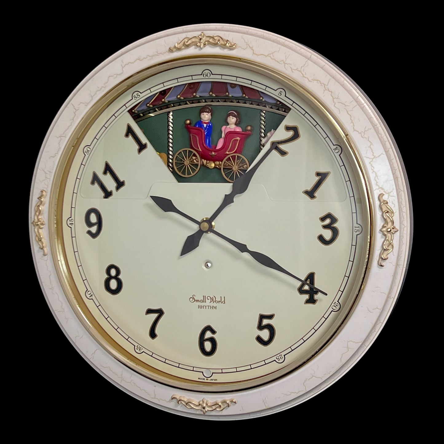 Rhythm “Small World Ceremony 2” Magic Motion Musical Wall Clock with Moving Carousel and Surprise Dial Animation - 4MH653RH10