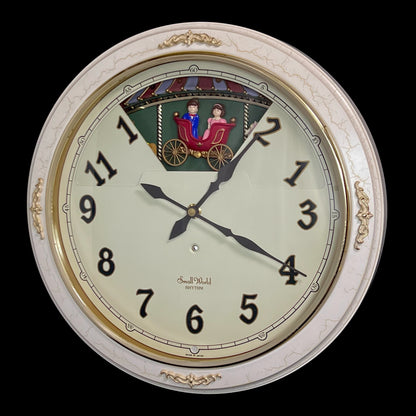Rhythm “Small World Ceremony 2” Magic Motion Musical Wall Clock with Moving Carousel and Surprise Dial Animation - 4MH653RH10