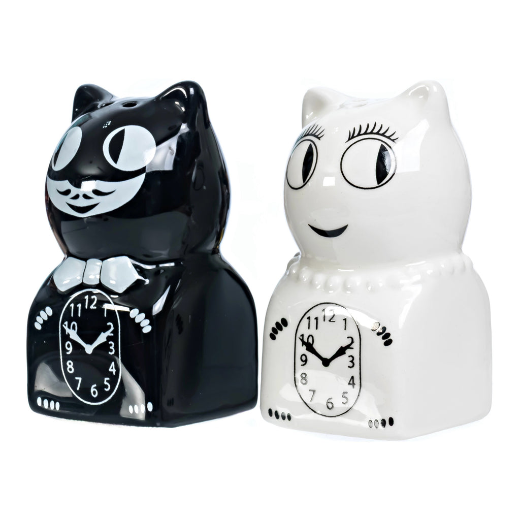 Kit-Cat Klock Shaped Salt & Pepper Shakers by California Clock Company
