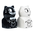 Kit-Cat Klock Shaped Salt & Pepper Shakers by California Clock Company