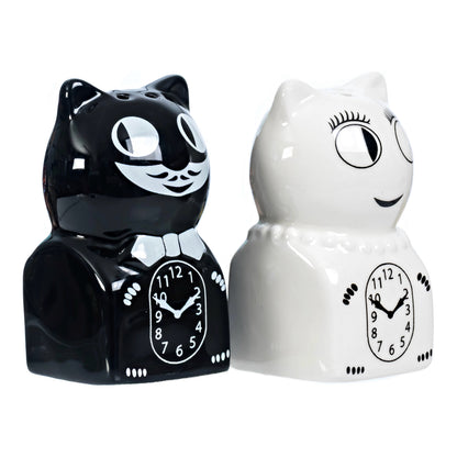 Kit-Cat Klock Shaped Salt & Pepper Shakers by California Clock Company