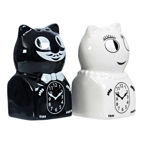 Kit-Cat Klock Shaped Salt & Pepper Shakers by California Clock Company