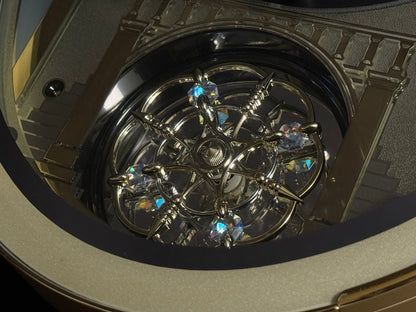 Rhythm "Classic Brilliance" Moving Dial Magic Motion Musical Wall Clock - 4MH787PD18