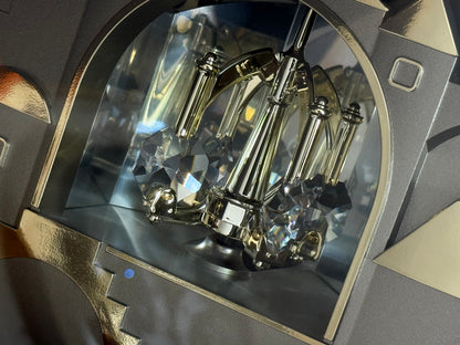 Rhythm "Timecracker Golden Oak" Moving Dial Magic Motion Musical Wooden Wall Clock with Popular Melodies - 4MH782-R07