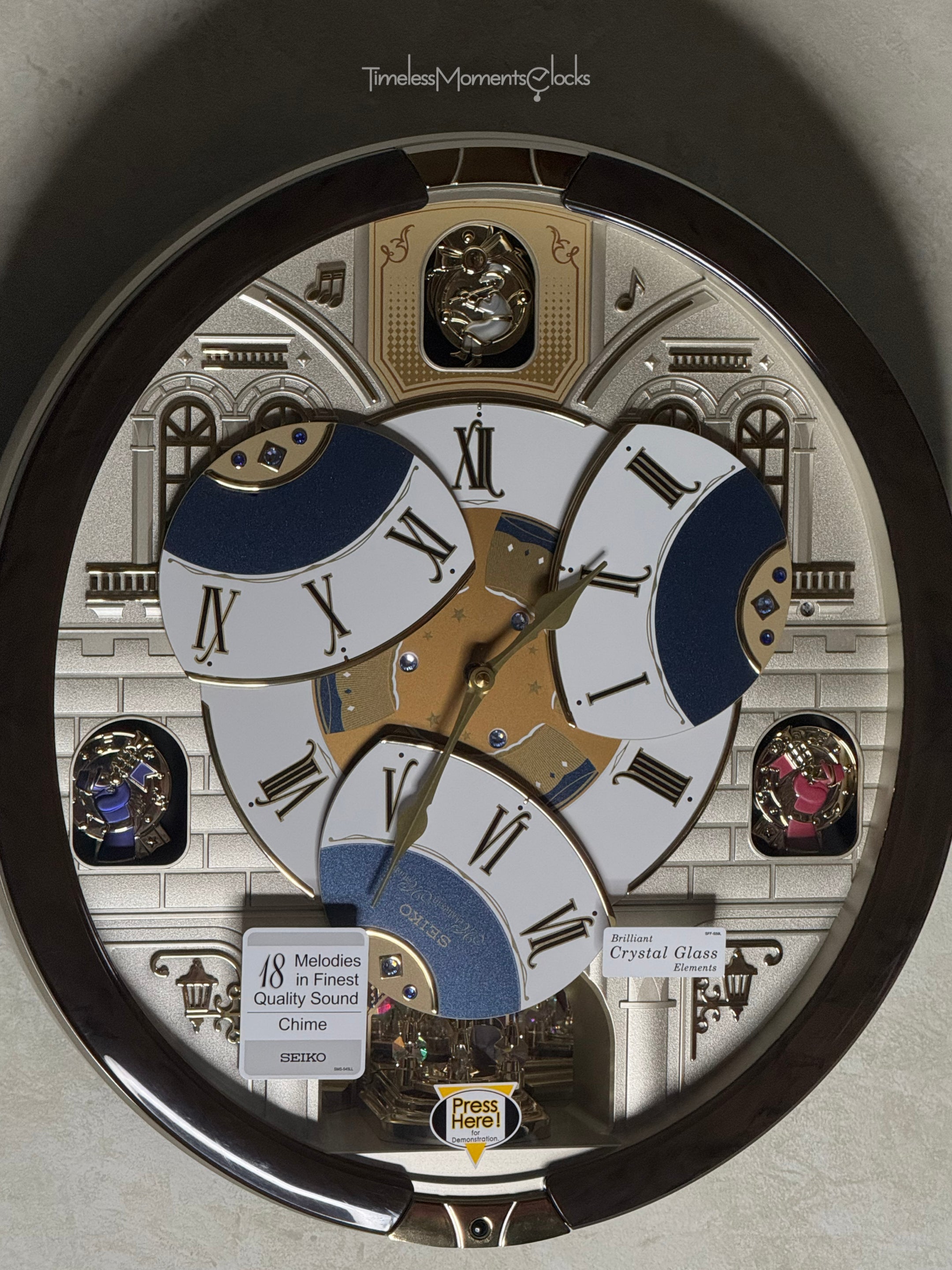 時計 DAMUE SH-01 Vintage Seiko QXM371BRH “Castle Windows” Melodies in Motion Dancing Dial