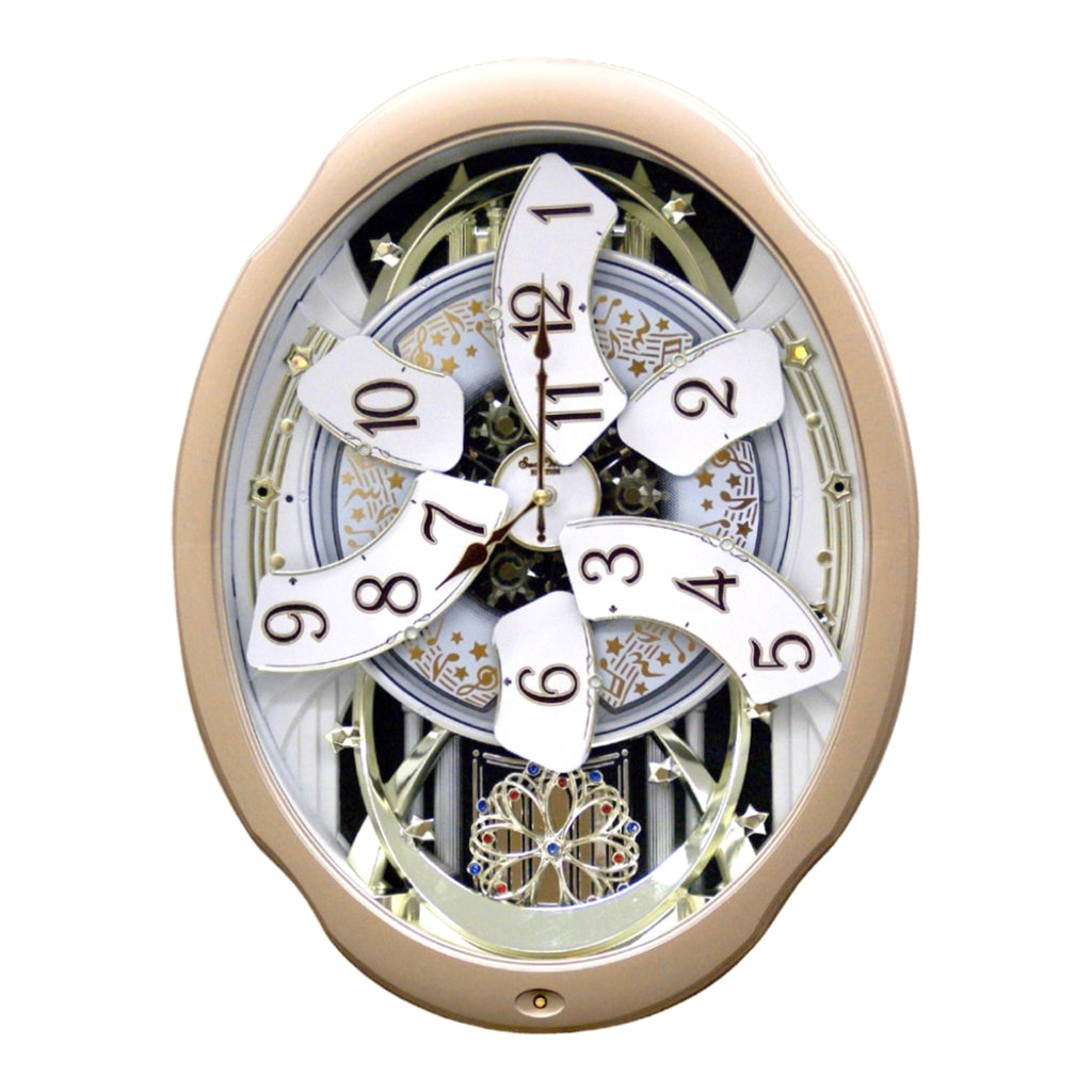 Rhythm “Marvelous” Magic Motion Musical Wall Clock with Moving Dial - 4MH842WD18