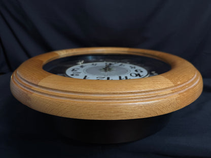 Rhythm "Timecracker Golden Oak" Moving Dial Magic Motion Musical Wooden Wall Clock with Popular Melodies - 4MH782-R07