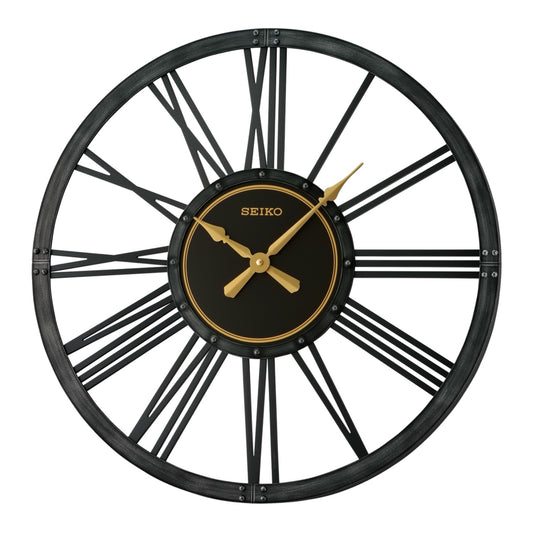 Seiko QXA764KLH "Bennett" Large Gallery Wall Clock with Raised Numerals
