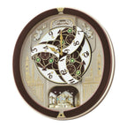 Seiko QXM291BRH "Spring Dance" Melodies in Motion Dancing Dial Musical Wall Clock with 18 Songs