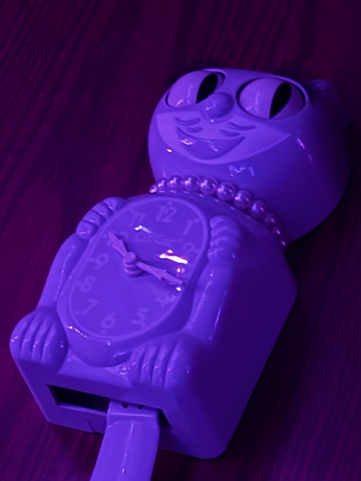 Lady Kit-Cat Klock “Pastel Lilac” Limited Edition Novelty Moving Pendulum Wall Clock by California Clock Company - LBC-56
