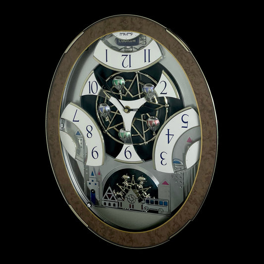 Rhythm “CTS Tri-Cracker Supra” Moving Dial Magic Motion Musical Wall Clock with Popular Melodies - 4MH789-R06