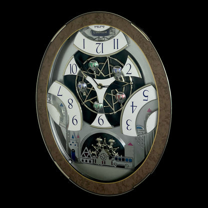 Rhythm “CTS Tri-Cracker Supra” Moving Dial Magic Motion Musical Wall Clock with Popular Melodies - 4MH789-R06