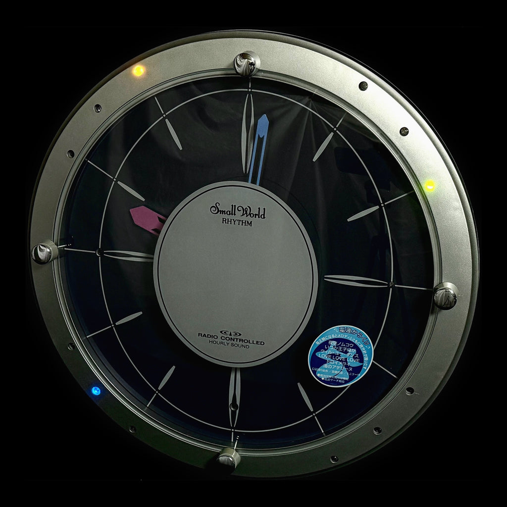 Rhythm "Small World Glad Duo" Magic Motion Musical Wall Clock from Japan with Dancing Hands - 4MN441RH03