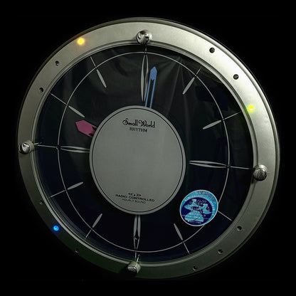 Rhythm "Small World Glad Duo" Magic Motion Musical Wall Clock from Japan with Dancing Hands - 4MN441RH03