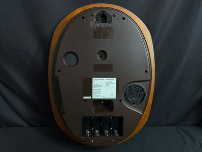 Rhythm "SSS Encore" Magic Motion Musical Wooden Wall Clock with Animated Moving Dial and Popular Melodies - 4MH810-R06