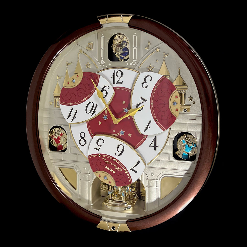 Seiko QXM565BRH "2016 Special Collector's Edition" Melodies in Motion Dancing Dial Musical Wall Clock with Music by The Beatles