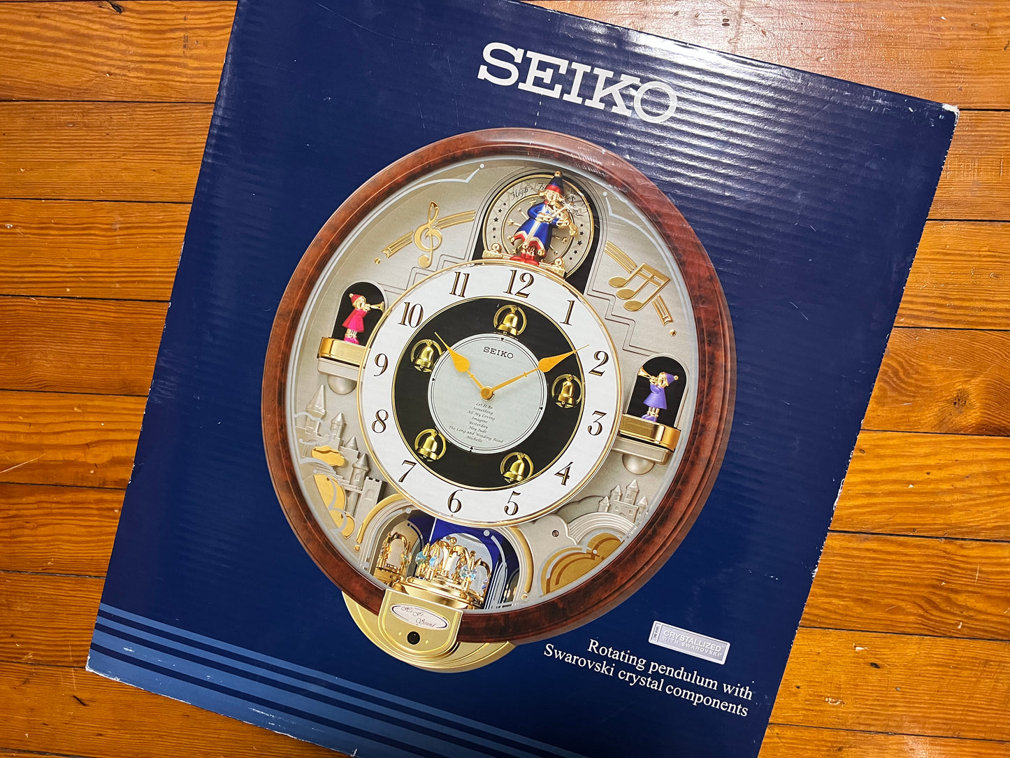 Seiko QXM134BRH "2005 Special Collector's Edition" Melodies in Motion Musical Moving Wall Clock with Music by The Beatles