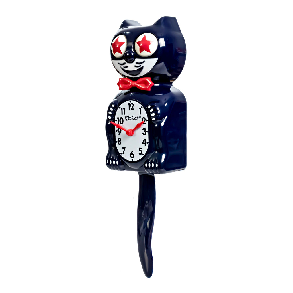 Original Kit-Cat Klock “Old Glory” Special American Patriotic Limited Edition Novelty Moving Pendulum Wall Clock by California Clock Company - BC-250