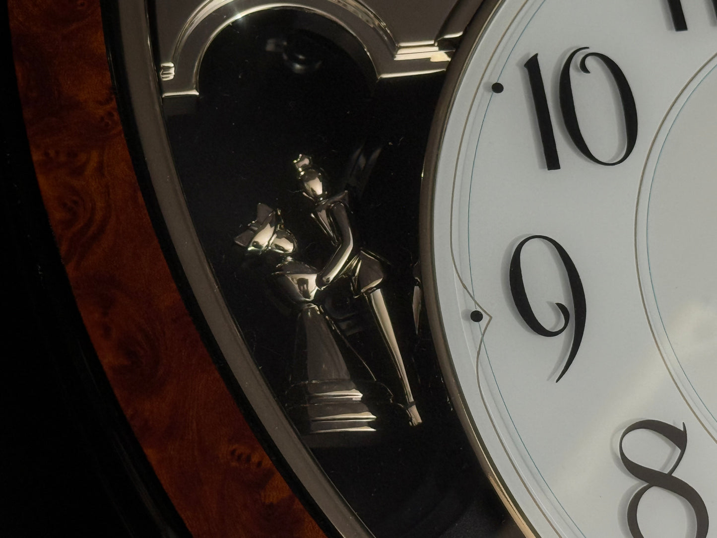 Rhythm "DWS Cinderella" Musical Motion Decorative Pendulum Wall Clock with Popular Melodies - 4MH762WR23