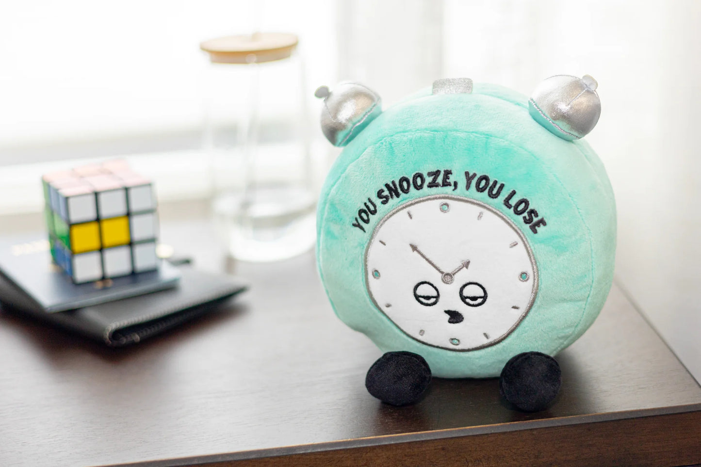 "You Snooze, You Lose!" Novelty Alarm Clock Stuffed Plush Figure by Punchkins