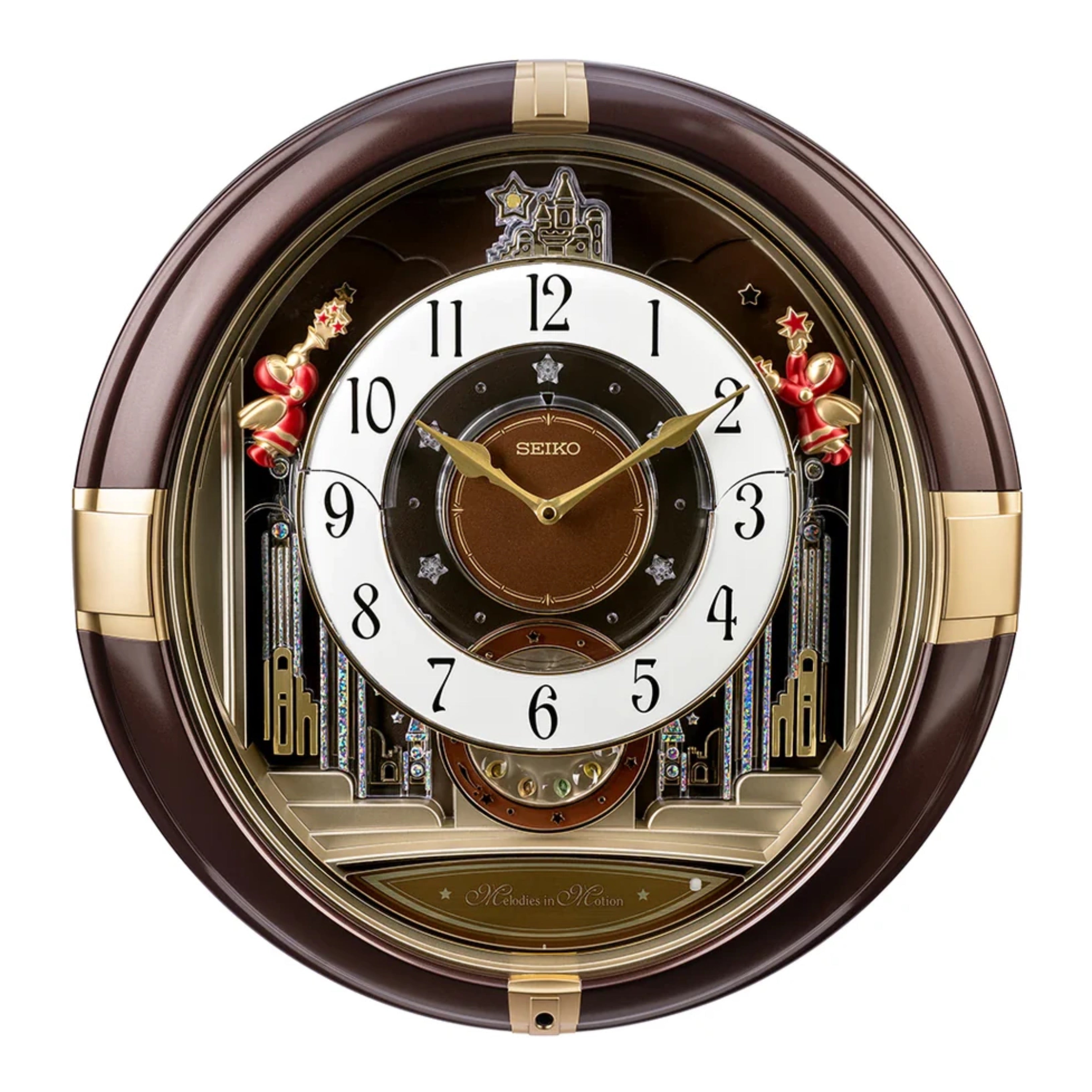 Seiko QXM613BRH “Hazel Trumpeting Angels” Melodies in Motion Jaw