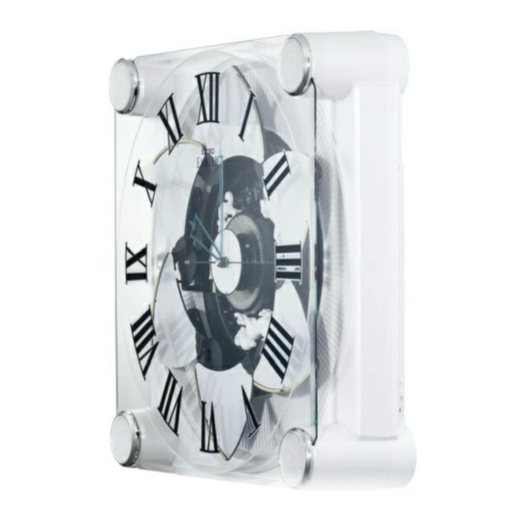 Seiko Emblem AHS446WRH "Grace Elite" Melodies in Motion Musical Wall or Mantel Clock with Animated Moving Dial & 18 Songs