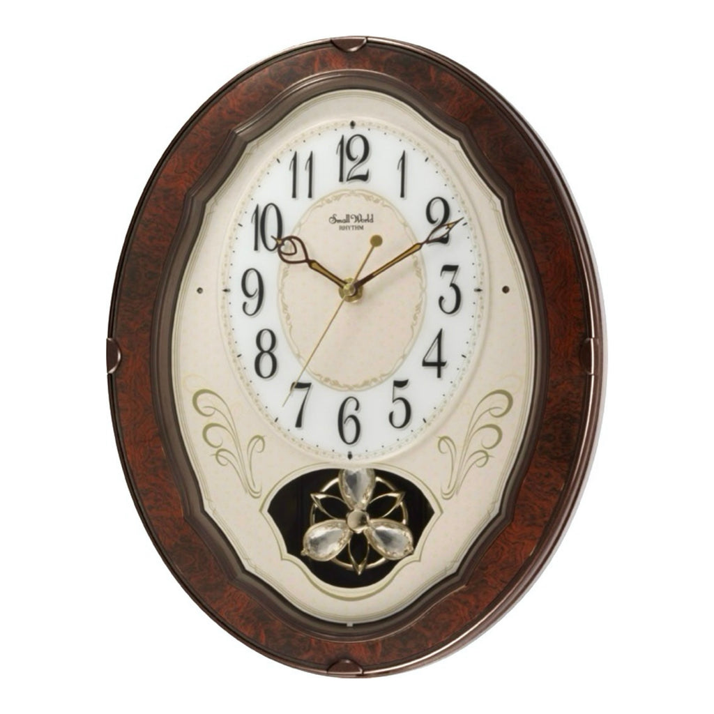 Rhythm “Caprice” Musical Motion Decorative Pendulum Wall Clock - 4MJ400WD23