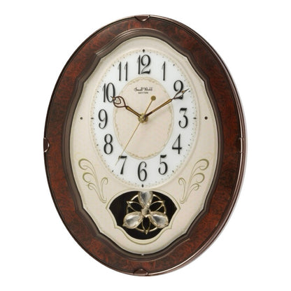 Rhythm “Caprice” Musical Motion Decorative Pendulum Wall Clock - 4MJ400WD23