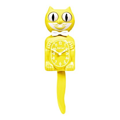 Original Kit-Cat Klock “Spring Daffodil Yellow” Limited Edition Novelty Moving Pendulum Wall Clock by California Clock Company - BC-61