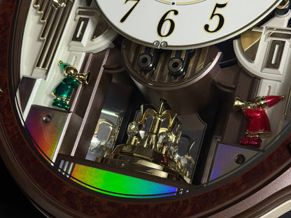 Rhythm "Harmony Blessing" Moving Dial Magic Motion Musical Wall Clock - 4MH423WR23