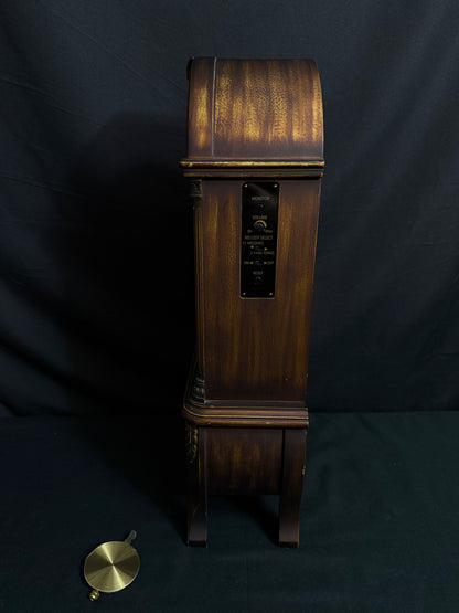 Rhythm "CTS Venetian" Antique-Style Wooden Musical Pendulum Mantel Clock with Intricate Carved Frame - CRJ715UR06