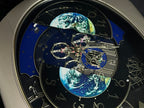 Rhythm “Timecracker 2000” Limited Edition Moving Earth Dial Magic Motion Musical Wall Clock with Popular Melodies - 4MH751NR19