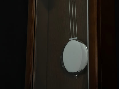 Rhythm “WSM Randolph” Modern Wooden Musical & Chiming Pendulum Wall Clock - CMJ590NR06