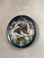 Seiko QXM398LRH “Blue Pine Fantasy” Melodies in Motion Dancing Dial Musical Wall Clock with 40 Songs