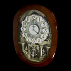Rhythm "Grand Encore Legend" Magic Motion Musical Wooden Wall Clock with Animated Moving Dial and Music by The Beatles - 4MH834WB06