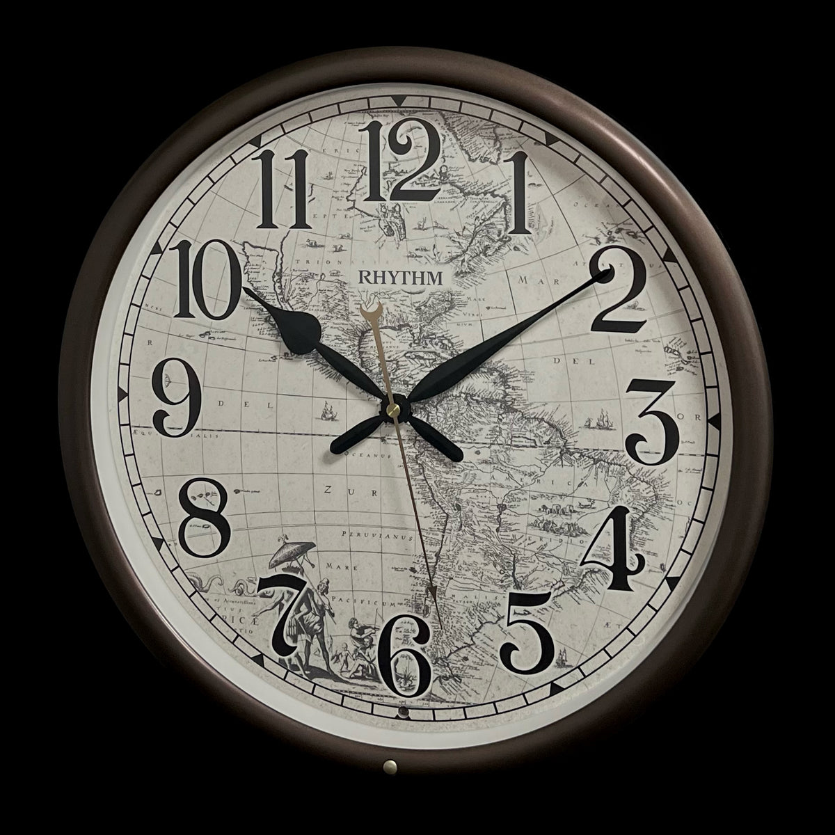 Rhythm 14-Inch Melody “Earth” Decorative Musical Wall Clock - CMH766UR06