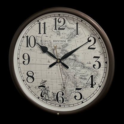 Rhythm 14-Inch Melody “Earth” Musical Wall Clock - CMH766UR06