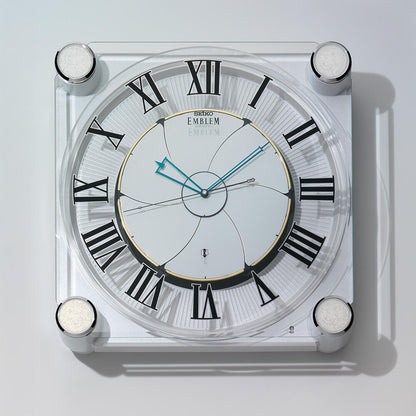 NEW! | Seiko Emblem AHS446WRH "Grace Elite" Melodies in Motion Musical Wall or Mantel Clock with Animated Moving Dial