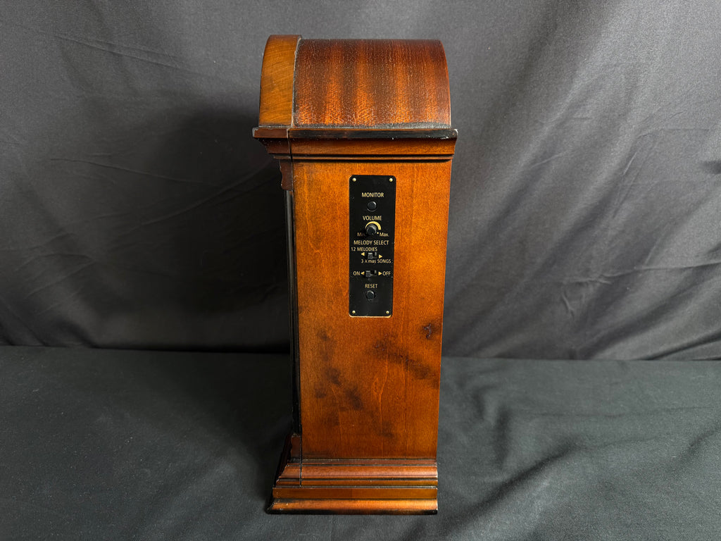Rhythm "CTS Naples" Traditional Wooden Musical Mantel Clock with Popular Melodies - CRH120UR06