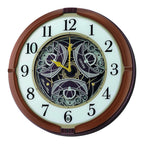 Seiko QXM380BRH “Mechanical” Melodies in Motion Dancing Dial Musical Wall Clock with 18 Songs