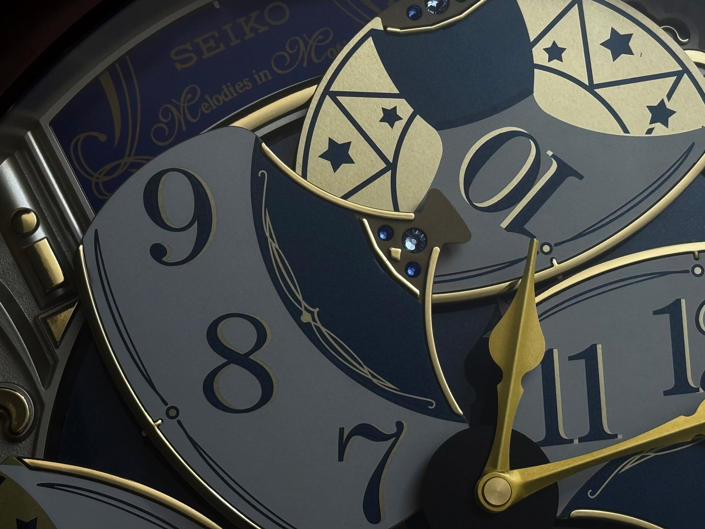 Seiko QXM541BRH "2014 Special Collector's Edition" Melodies in Motion Dancing Dial Musical Wall Clock with Music by The Beatles