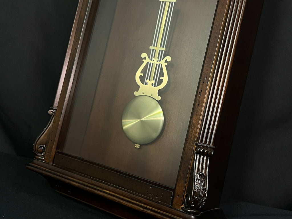 Rhythm “WSM Rembrandt II” Traditional Wooden Musical & Chiming Pendulum Wall Clock - CMJ540UR06