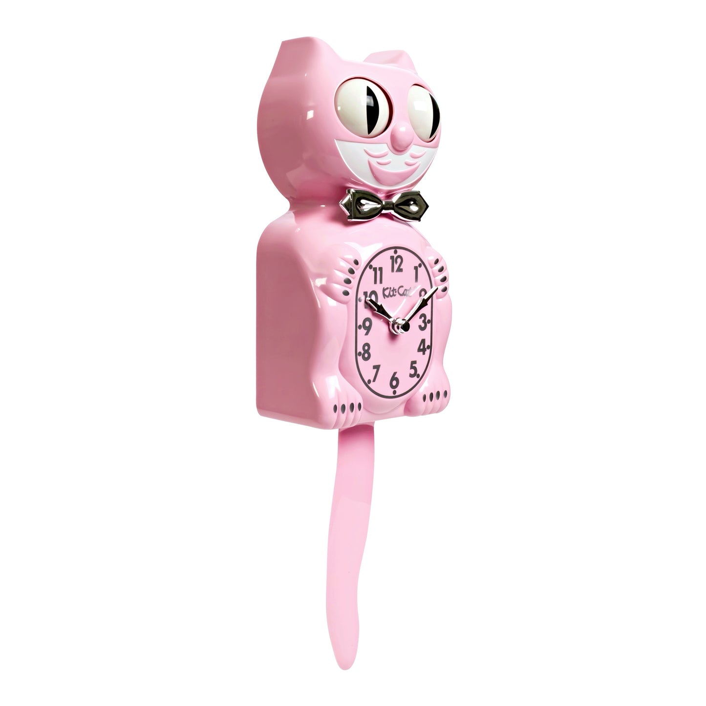Original Kit-Cat Klock “Retro Pink - Kitchen Edition” Limited Edition Novelty Moving Pendulum Wall Clock by California Clock Company - BC-59-RK