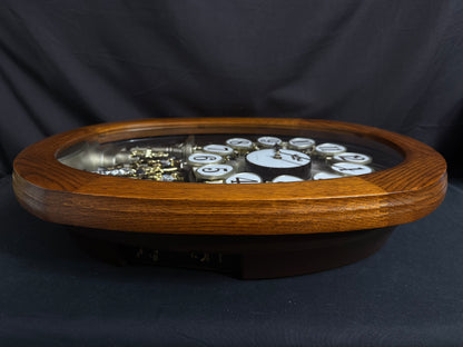 Rhythm "SSS Encore" Magic Motion Musical Wooden Wall Clock with Animated Moving Dial and Popular Melodies - 4MH810-R06