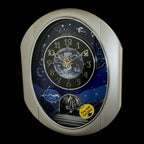 Rhythm “Peaceful Cosmos II” Moving Earth Dial Magic Motion Musical Wall Clock - 4MH408WU19
