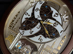 Seiko QXM491BRH "2013 Special Collector's Edition" Melodies in Motion Dancing Dial Musical Wall Clock with '70s Pop Music