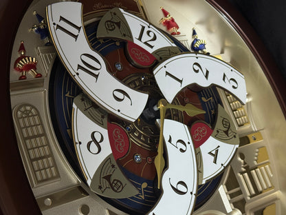 Seiko QXM554BRH "2015 Special Collector's Edition" Melodies in Motion Dancing Dial Musical Wall Clock with '70s Pop Music