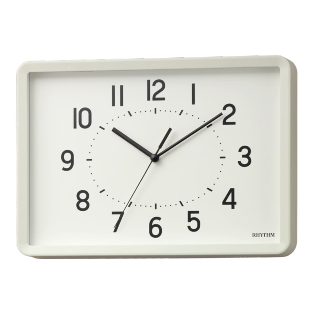 Rhythm “Tanjun” Modern Wall or Table Clock with Quiet Sweep Second Hand - 8MG815SR03