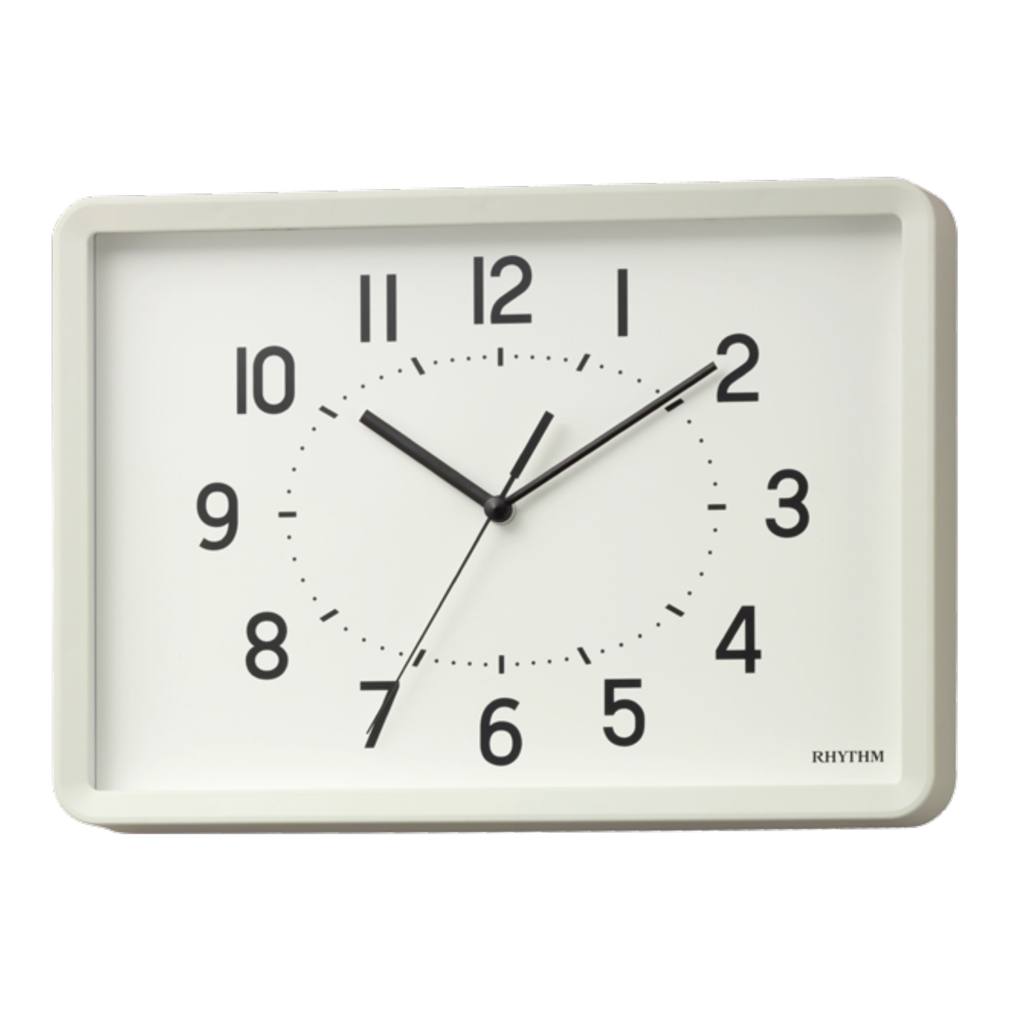 Rhythm “Tanjun” Modern Wall or Table Clock with Quiet Sweep Second Hand - 8MG815SR03